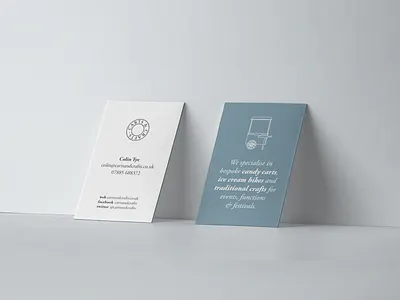 Carts Crafts Business Cards branding business card design stationery