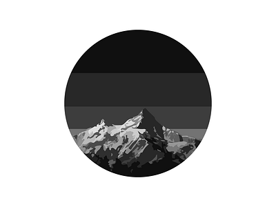 Manaslu adobe illustrator himalayas illustartion mountain