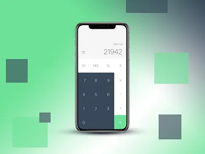 Calculator UI - #dailyui 004 adobe xd app dailyui dailyui 004 design interface interface design ios iphone iphone ui iphone x madewithadobexd mobile app ui ux
