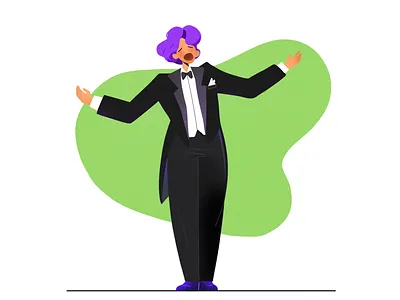 The Job Series - #5 Singer app art artist character character design design drawing graphic graphic design illustrate illustration illustrator mobile procreate