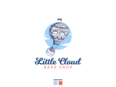 Little Cloud Bake Shop Logo art awesome bake logo bake shop bake shop logo bakery logo branding cake design design illustration drawing hot air balloon hot air balloon logo illustration logo ricotta ricotta tarts sky vector vintage logo