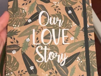 Wedding book design flowers graphic design illustration pattern typography vector