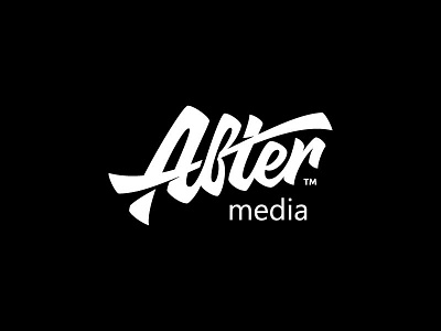 After media branding lettering logo logotype logotype design typography