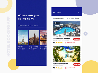 Hotel Booking App app best best design best designer best shots bestapp design hotel app interaction design ios iphone 10 iphone x ui userexperiance userexperiencedesign userinterface ux