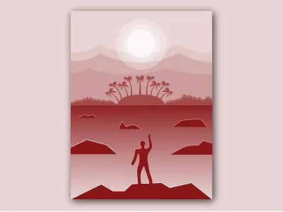 Illustration Practice creative design depth design flat design flat 3d illustration sticker vector