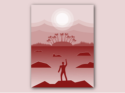 Illustration Practice creative design depth design flat design flat 3d illustration sticker vector