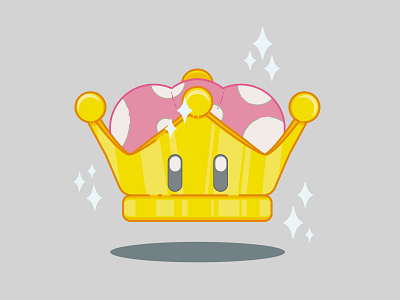 Super Crown booette bowsette colorful design flat fun illustration nintendo peachette sparkly super crown