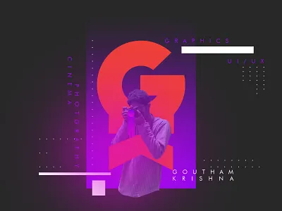 Portfolio Look gradient design graphic design logo portfolio typogaphy webdeisgn