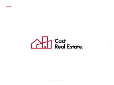 Cast Real Estate art brand branding character clean design flat identity illustration illustrator lettering logo minimal type typography ui ux vector web website