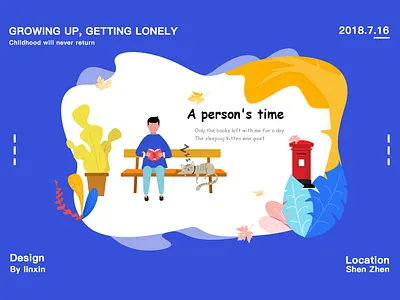 Quiet time design illustration