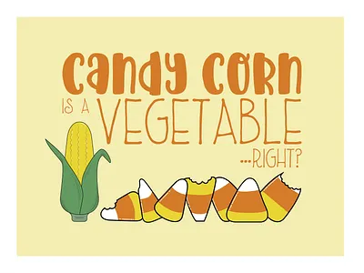Candy Corn candy corn design fall halloween illustration typography