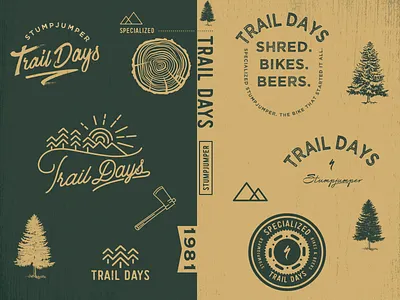 Trail Days event branding mtb typography