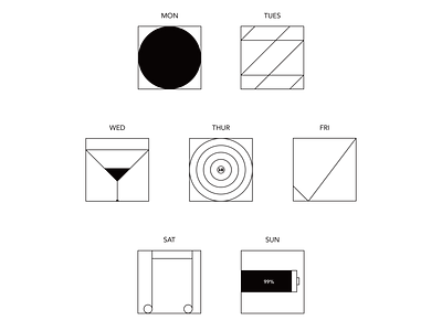 Mon Sun 09 09 flat icon illustration vector