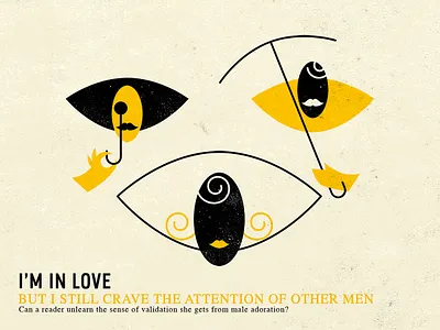 All eyes artdirection conceptual illustration editorial illustration eyes grunge texture illustration inlove men minimal print