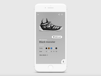 Shopping cart concept design sketch app