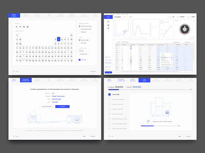 Desktop software UI visual explore desktop app single color