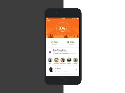 Mi Fit Redesign app design illustration mobile app mobile apps product design ui uidesign uiux ux uxdesign