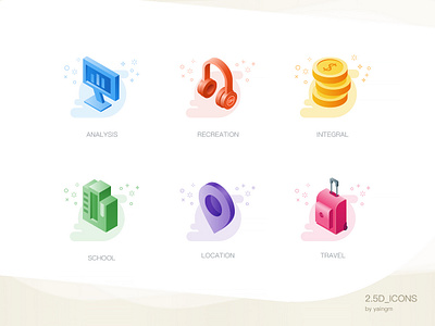 icons 2.5d app design icon illustration interface ui