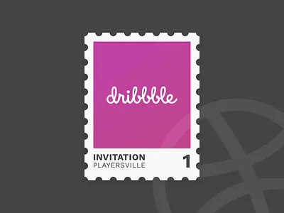 One Dribbble Invite draft draft day drafting dribbble illustration invitation invite invite giveaway player stamp