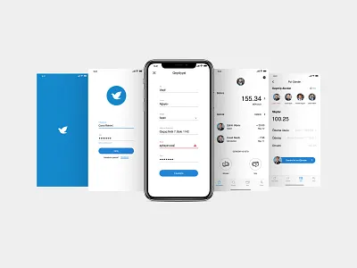 Pul Göyərçini Money Transfer App app appdesign branding design logo mobileapp mobileappdesign moneytransferapp ui uidesign ux uxdesign