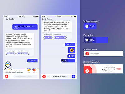 Help Center chat chat app emoji help interface service ui ux