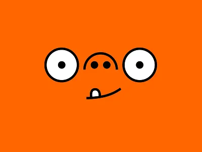 Unchi character concept design drawing eyes face illustration mascot design orange