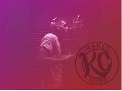 KCmakesmusic Duotone Graphic branding design logo web