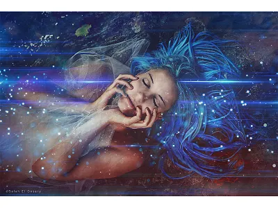 LOST adobe art behance color design digital digital art graphic lost manipulation model photomanipulation photoshop