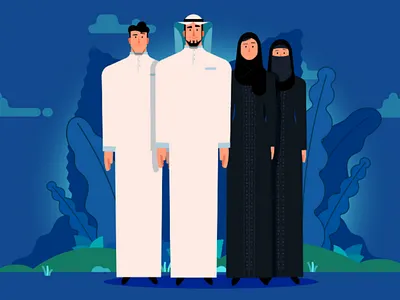 Saudi Youth character arab saudi