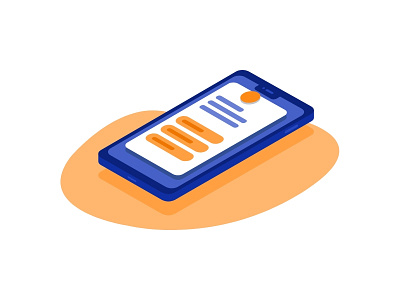 Isometric Mobile design illustration isometric isometric illustration material design