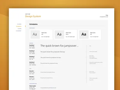 Design System design system guide guided guidlines typogaphy