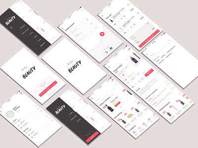 Cosmetics Store cosmetics design mobile app design online store ui ux