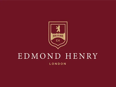 Edmond Henry brand identity design creative logo creative logos illustration luxury logo minimal logo