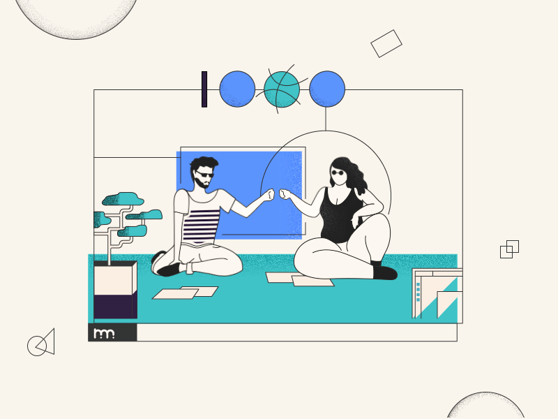 1k Followers! 1000 1k animation celebrating clean followers illustration studio thank you ui ux web