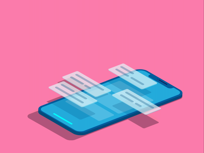 Floats illustration ios iphone ui