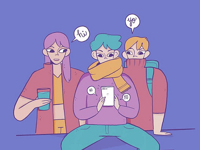 Sans Internet Introvert graphic desgin illustration introvert mobile