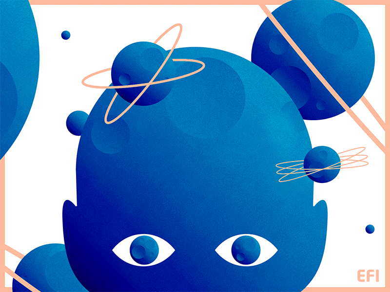 Deep Blue 🚀 blue deep emmanouil eyes f ioannidis peach planet space white