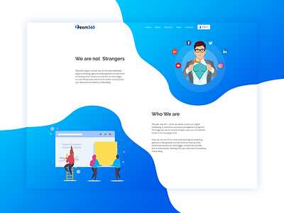 Creative Agency Web Design branding design flat identity ui ux web website