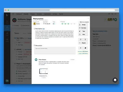 Task Card app css design html project management sublime task flow teamwave ui ux