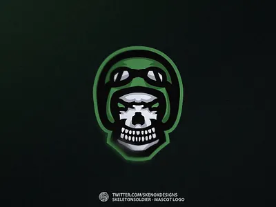 📝 Q35 - Mascot Logo ✏️ animal art branding design esports esportslogo gaming illustration logo logo design mascot logo skeleton soldier vector