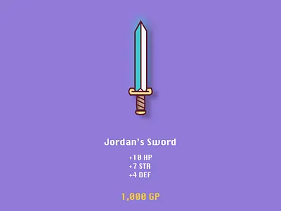 Jordan’s Sword illustration rpg sword video game