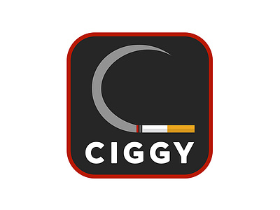 CIGGY LOGO (MOCKUP) adobe advertising behance branding cigarettelogo ciggylogo deliveryapp deliverylogo graphic design illustration logo logoinspirations smoke smokelogo smokerlogo typography