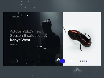 Yeezy - Daily UI brand clean daily daily ui design fashion inspiration lookbook minimal photo portfolio shop typography ui ui design ux ux design web web design