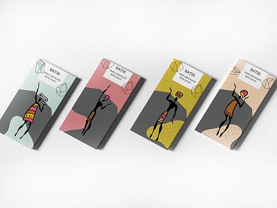 Batik Chocolate Packaging abstract black branding chocolate concept art design fashion food food packaging food packaging design illustration letterpress minimal modern packaging pink typography