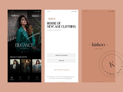 Kiskoo Fashion App - Wip ecommerce app ecommerce landing page mobile explore page fashion app kiskoo landing page minimal sign in sign up splash screen tropical