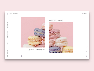 Petite Pâtisserie - A minimalist design app concept dailyinspiration dailyui designdaily designinspiration ecommerce landingpage minimalistdesign ui uidesign uiux userinterface ux uxdesign webapp webdesign webdesigner webdeveloper website