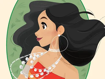 Girl from Tripura adobe art beauty character character art design design art digitalart icon illustration illustrations indian madebyagrima portrait red tribal ux vector