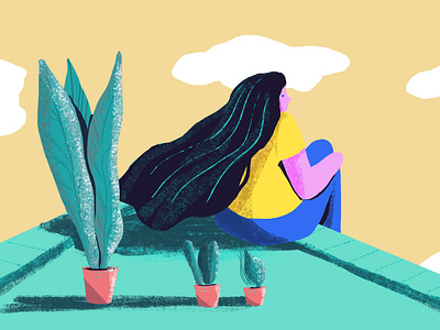 Don't be affraid to look at the sun art digital art illustration 2d ilustration