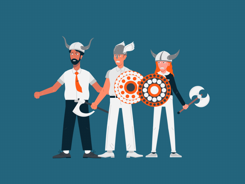 Barbarians 2d ae animation character design gif illustration loop motion motiondesign