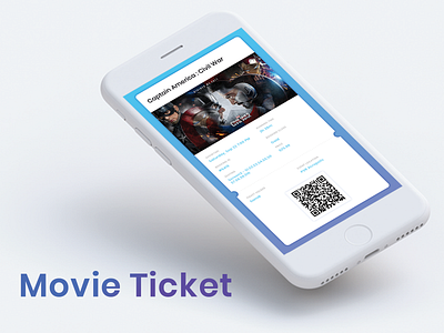 Movie Ticket Pass android app challenge dailyui material design movie tickets